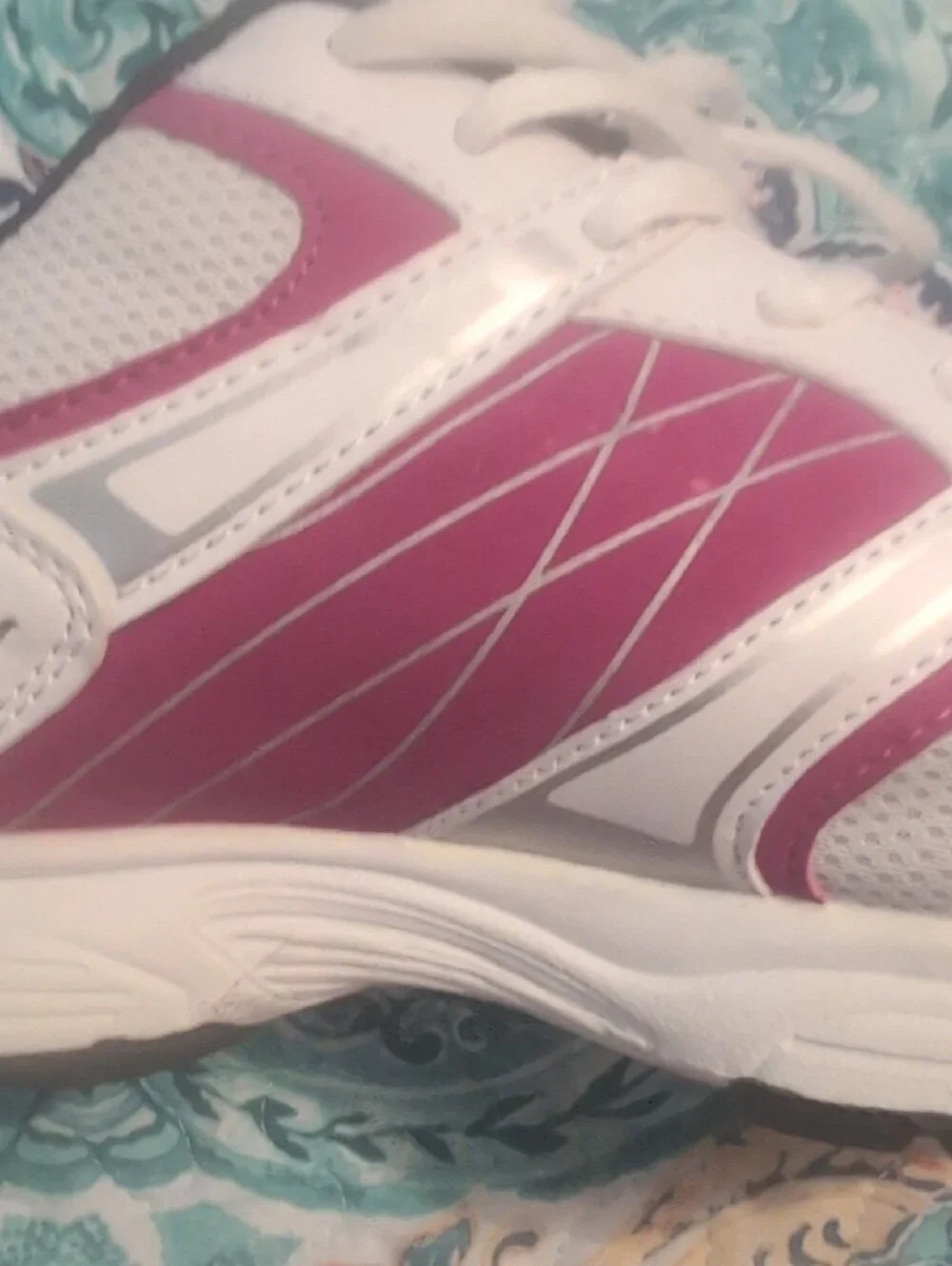 Athletech White and Pink Women's Athletic Sneakers